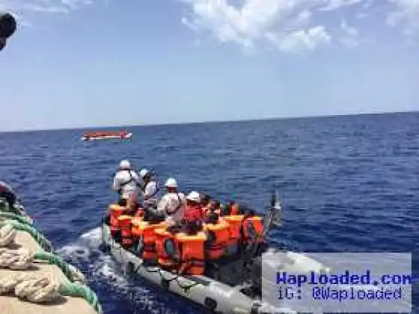 Photos: Over 1,300 African migrants, including Nigerians rescued from the Mediterranean Sea